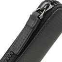 モンブラン Montblanc ジップ式ペンポーチ 1本用 ブラック レザー ペンケース ガンメタル金具 黒
