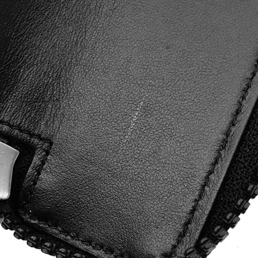 モンブラン Montblanc アーバン レーシング スピリット ジップ アラウンド 1本用 ブラック レザー ペンケース ブラック金具 黒 パンチング