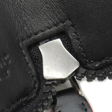 モンブラン Montblanc アーバン レーシング スピリット ジップ アラウンド 1本用 ブラック レザー ペンケース ブラック金具 黒 パンチング