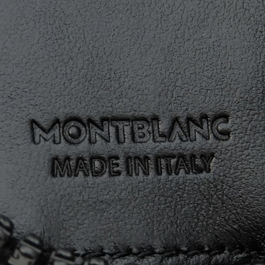モンブラン Montblanc アーバン レーシング スピリット ジップ アラウンド 1本用 ブラック レザー ペンケース ブラック金具 黒 パンチング