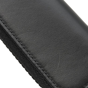 モンブラン Montblanc アーバン レーシング スピリット ジップ アラウンド 1本用 ブラック レザー ペンケース ブラック金具 黒 パンチング