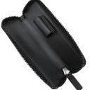 モンブラン Montblanc アーバン レーシング スピリット ジップ アラウンド 1本用 ブラック レザー ペンケース ブラック金具 黒 パンチング