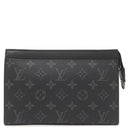 ルイヴィトン LOUIS VUITTON ガストン ウェアラブル ウォレット M81124 モノグラムエクリプス レザー モノグラムエクリプス モノグラムエクリプスリバースキャンバス ショルダーバッグ シルバー金具 黒 グレー