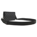 ルイヴィトン LOUIS VUITTON ガストン ウェアラブル ウォレット M81124 モノグラムエクリプス レザー モノグラムエクリプス モノグラムエクリプスリバースキャンバス ショルダーバッグ シルバー金具 黒 グレー