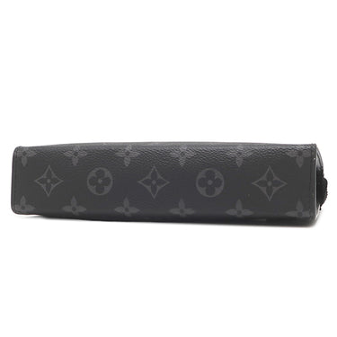 ルイヴィトン LOUIS VUITTON ガストン ウェアラブル ウォレット M81124 モノグラムエクリプス レザー モノグラムエクリプス モノグラムエクリプスリバースキャンバス ショルダーバッグ シルバー金具 黒 グレー