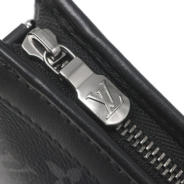 ルイヴィトン LOUIS VUITTON ガストン ウェアラブル ウォレット M81124 モノグラムエクリプス レザー モノグラムエクリプス モノグラムエクリプスリバースキャンバス ショルダーバッグ シルバー金具 黒 グレー
