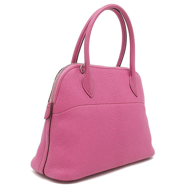 エルメス HERMES ボリード 27 ローズショッキング シェーブル 2WAYバッグ シルバー金具 ハンドバッグ ショルダー