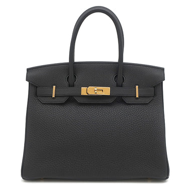 エルメス HERMES バーキン30 ブラック トゴ ハンドバッグ ゴールド金具 新品 新古品 黒