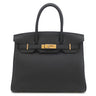 エルメス HERMES バーキン30 ブラック トゴ ハンドバッグ ゴールド金具 新品 新古品 黒
