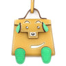 エルメス HERMES ビジュードサック ケリードール ナチュラル×ヴェールコミック×ヴェールフィズ シェーブル タデラクト バッグチャーム シルバー金具 緑