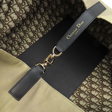 クリスチャン・ディオール Christian Dior トゥジュール ラージ トート M2820OZBP ベージュ キャンバス レザー トートバッグ ゴールド金具 リバーシブル