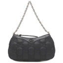グッチ GUCCI GGマトラッセ 735049 ブラック ナイロン レザー ショルダーバッグ シルバー金具 黒 GG ダブルG