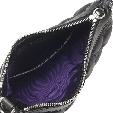 グッチ GUCCI GGマトラッセ 735049 ブラック ナイロン レザー ショルダーバッグ シルバー金具 黒 GG ダブルG
