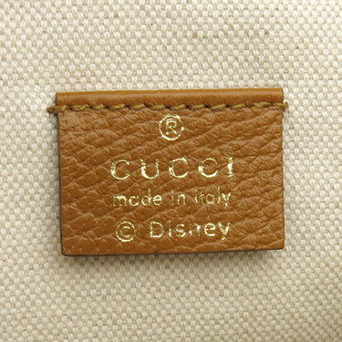 グッチ GUCCI ディズニーコラボ ミッキー スモール バケット 602691 ブラウン GGスプリームキャンバス レザー ショルダーバッグ ヴィンテージ金具 マイクロGG 茶
