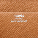 エルメス HERMES ベアンスフレ ゴールド ヴォーエプソン 長財布 シルバー金具 二つ折り財布