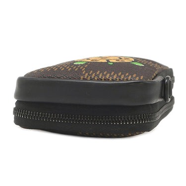 ルイヴィトン LOUIS VUITTON ダブルフォンポーチ N40377 ダミエジャイアント レザー ダミエエベヌジャイアントキャンバス ショルダーバッグ マットブラック金具 LVスクエアード コレクション NIGO カメ