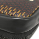ルイヴィトン LOUIS VUITTON ダブルフォンポーチ N40377 ダミエジャイアント レザー ダミエエベヌジャイアントキャンバス ショルダーバッグ マットブラック金具 LVスクエアード コレクション NIGO カメ