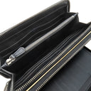 ベルルッティ BERLUTI タリ マキシウォレット ブラック レザー 長財布 シルバー金具 黒 スクリット カリグラフィ ラウンドファスナー