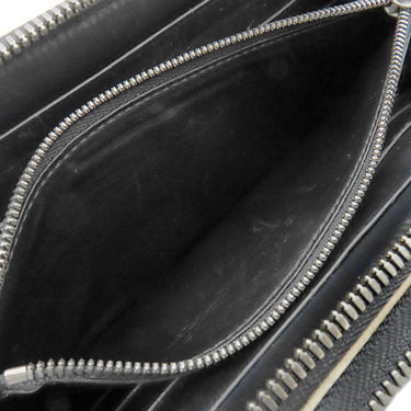 ベルルッティ BERLUTI タリ マキシウォレット ブラック レザー 長財布 シルバー金具 黒 スクリット カリグラフィ ラウンドファスナー