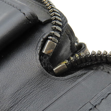 ベルルッティ BERLUTI タリ マキシウォレット ブラック レザー 長財布 シルバー金具 黒 スクリット カリグラフィ ラウンドファスナー