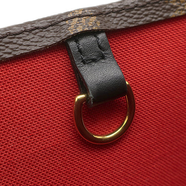 ルイヴィトン LOUIS VUITTON オンザゴー MM M45321 モノグラム モノグラムキャンバス モノグラムリバースキャンバス トートバッグ ゴールド金具 茶 ハンドバッグ