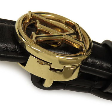 ルイヴィトン LOUIS VUITTON LVPONT9 LVポンヌフ M55948 ノワール スムースレザー ショルダーバッグ ゴールド金具 黒 ピンク LVサークル