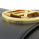 ルイヴィトン LOUIS VUITTON LVPONT9 LVポンヌフ M55948 ノワール スムースレザー ショルダーバッグ ゴールド金具 黒 ピンク LVサークル