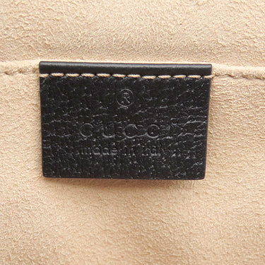 グッチ GUCCI オフィディア ショルダー 503877 ブラック レザー ショルダーバッグ ゴールド金具 黒 GGマーモント チェーンショルダー