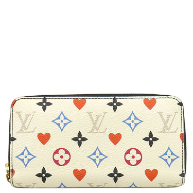 ルイヴィトン LOUIS VUITTON ジッピーウォレット M57491 ブロン レザー モノグラムゲームオン 長財布 ゴールド金具 モノグラム ハート クルーズコレクション