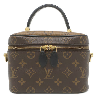 ルイヴィトン LOUIS VUITTON ヴァニティ NV PM M45165 モノグラム×モノグラムリバース モノグラムキャンバス モノグラムリバースキャンバス 2WAYバッグ ゴールド金具 茶 バニティ ハンドバッグ 旧型