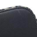 クリスチャン・ディオール Christian Dior アンバー ミニ バケットバッグ ネイビー系 コットン レザー 2WAYバッグ ゴールド金具 ショルダー オブリーク
