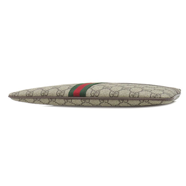 グッチ GUCCI オフィディア GG 517551 ベージュ×ブラウン GGスプリームキャンバス クラッチバッグ ゴールド金具 セカンドバッグ ウェブストライプ