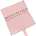 エルメス HERMES ベアンスフレ ローズサクラ シェーブル 長財布 シルバー金具 二つ折り財布