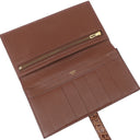 エルメス HERMES ベアンスフレ ミール アリゲーター 長財布 ゴールド金具 クロコ シャイン 二つ折り財布