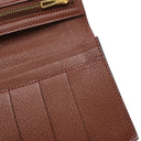 エルメス HERMES ベアンスフレ ミール アリゲーター 長財布 ゴールド金具 クロコ シャイン 二つ折り財布
