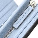 グッチ GUCCI ダブルG コンパクト ウォレット 701074 ブルー レザー チェーンウォレット 青 ミニ 二つ折り 財布