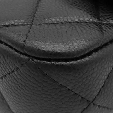 シャネル CHANEL フラップ フォンケース AP2096 ブラック レザー キャビアスキン ショルダーバッグ ゴールド金具 チェーンウォレット