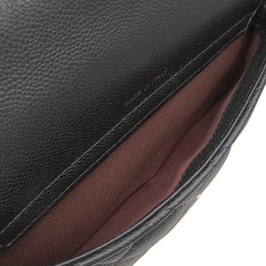 シャネル CHANEL フラップ フォンケース AP2096 ブラック レザー キャビアスキン ショルダーバッグ ゴールド金具 チェーンウォレット