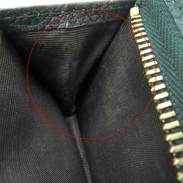 グッチ GUCCI ズゥミ ミニ チェーンウォレット 570660 グリーン レザー 二つ折り財布 ゴールド金具 コンパクト 緑