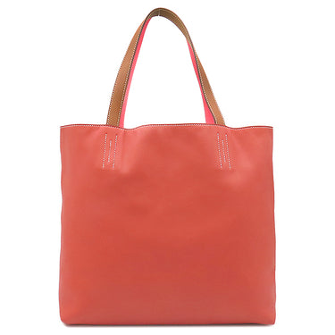 エルメス HERMES ドゥブルセンス 45 フォーブ×サンギーヌ×ローズアザレ×ナチュラルサブレ ヴォースイフト トートバッグ リバーシブル ショルダーバッグ