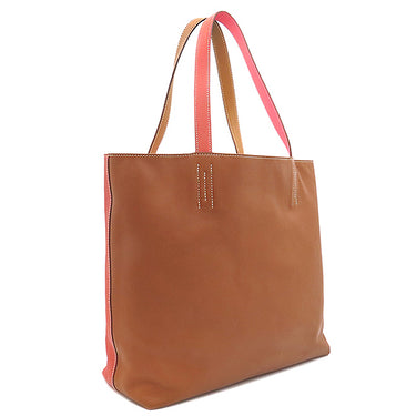 エルメス HERMES ドゥブルセンス 45 フォーブ×サンギーヌ×ローズアザレ×ナチュラルサブレ ヴォースイフト トートバッグ リバーシブル ショルダーバッグ