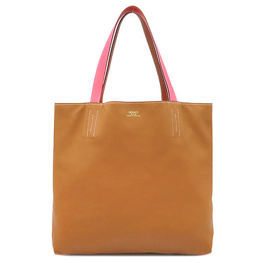 エルメス HERMES ドゥブルセンス 45 フォーブ×サンギーヌ×ローズアザレ×ナチュラルサブレ ヴォースイフト トートバッグ リバーシブル ショルダーバッグ
