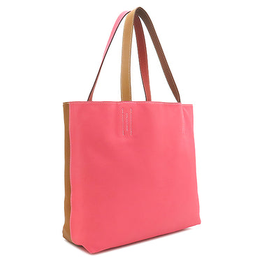 エルメス HERMES ドゥブルセンス 45 フォーブ×サンギーヌ×ローズアザレ×ナチュラルサブレ ヴォースイフト トートバッグ リバーシブル ショルダーバッグ
