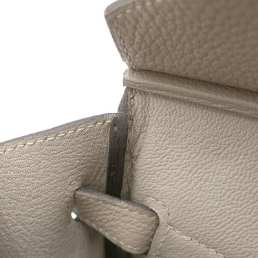 エルメス HERMES バーキン30 トゥルティエールグレー トゴ ハンドバッグ シルバー金具 グレージュ