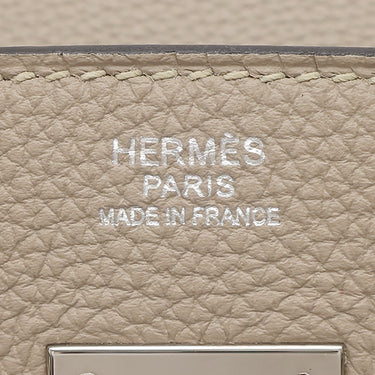 エルメス HERMES バーキン30 トゥルティエールグレー トゴ ハンドバッグ シルバー金具 グレージュ