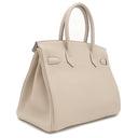 エルメス HERMES バーキン30 トゥルティエールグレー トゴ ハンドバッグ シルバー金具 グレージュ