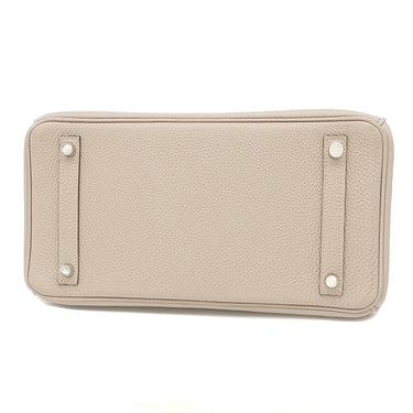エルメス HERMES バーキン30 トゥルティエールグレー トゴ ハンドバッグ シルバー金具 グレージュ