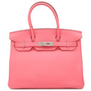 エルメス HERMES バーキン30 ローズリップスティック トゴ ハンドバッグ シルバー金具