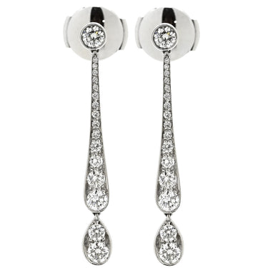 ティファニー Tiffany & Co ジャズ ドロップ ダイヤ ピアス プラチナシルバー Pt950 ダイヤモンド ピアス T＆Co. プラチナム PT