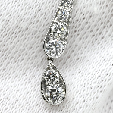 ティファニー Tiffany & Co ジャズ ドロップ ダイヤ ピアス プラチナシルバー Pt950 ダイヤモンド ピアス T＆Co. プラチナム PT